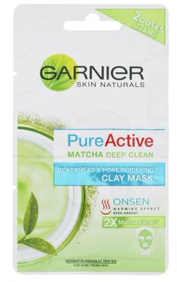 Pure active blackhead & pore purifying clay mask 2 doses (2x6ml)
