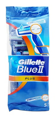 Blue II plus disposable fixed razors 5's