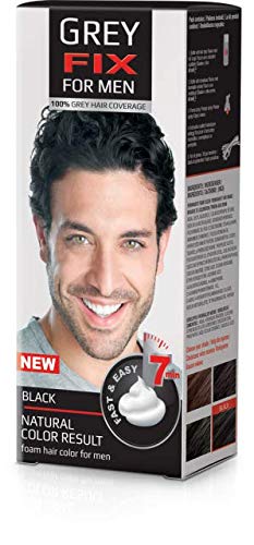 Grey fix hair color cream for men black 80ml