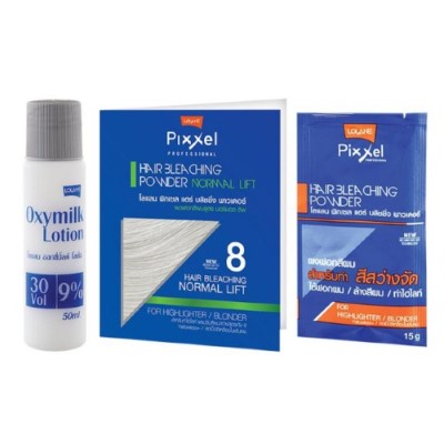 Pixxel hair bleaching powder normal lift 8+  15g+50ml