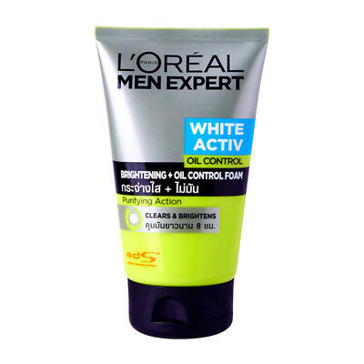 Men expert white activ brightening + oil control foam 100ml
