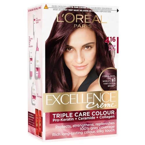 Excellence creme triple care color 4.16 deep plum 100g + 72ml
