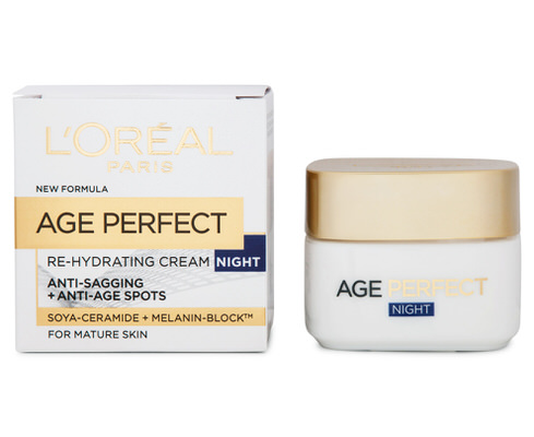 Age perfect re-hydrating night cream mature skin 50ml