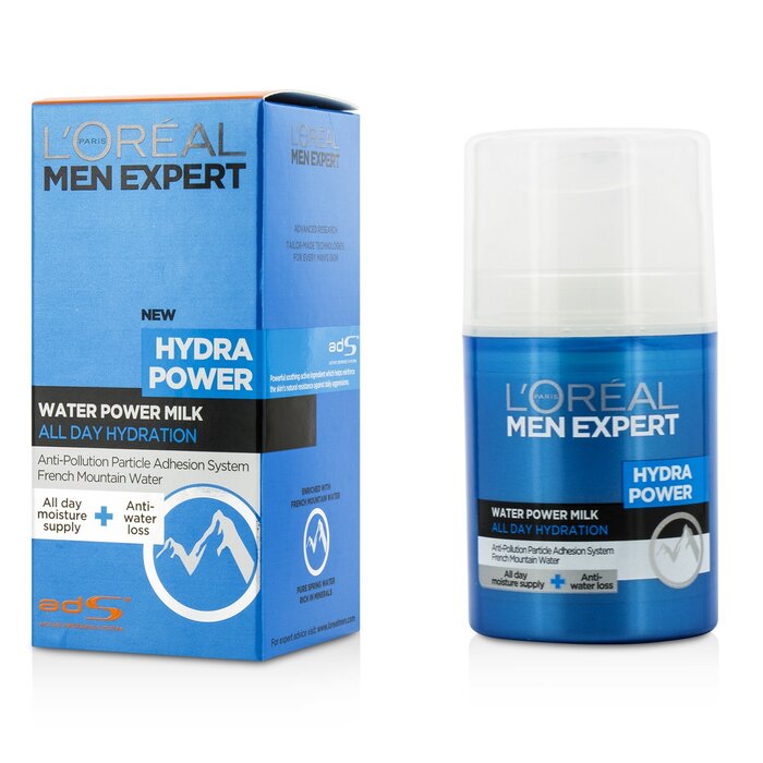 Men expert hydra power water power milk all day hydration cream 50ml