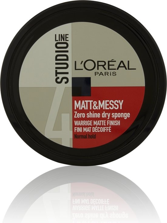 Studio line matt & messy 4 zero shine dry sponge normal hold 150ml