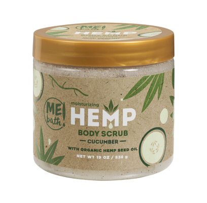 Moisturizing hemp body scrub cucumber 538g