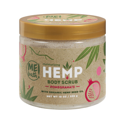 Moisturizing hemp body scrub pomegranate 538g