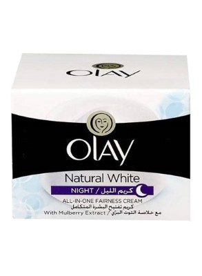 Natural white all in one fairness night cream 50g