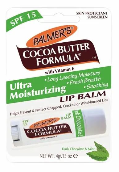 Cocoa butter formula ultra moisturizing lip balm SPF 15 chocolate & mint 4g