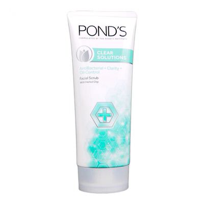 Clear solutions anti-bacterial+clarity+oil control facial scrub 100g