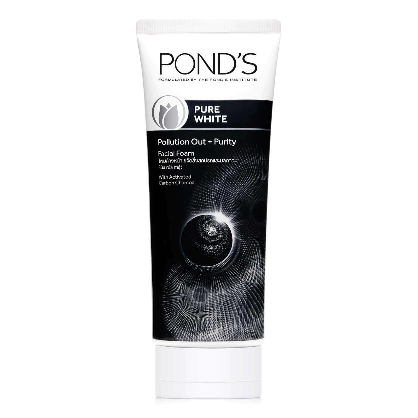 Pure white pollution out+purity facial foam 100g