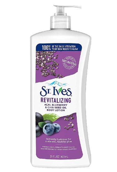 Revitalizing acai, blueberry and chia seed oil body lotion 621ml