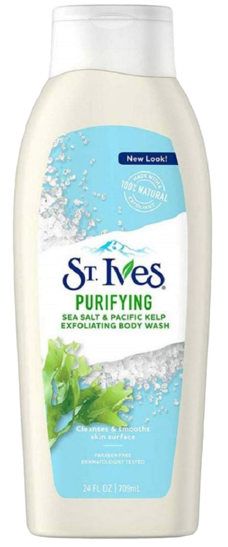 Purifying sea salt & pacific kelp exfoliating body wash 709ml
