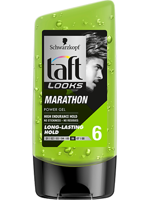 Taft marathon gel for men long-lasting hold 150ml