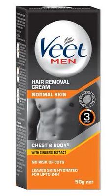 Men hair removal cream chest&back normal skin 50g
