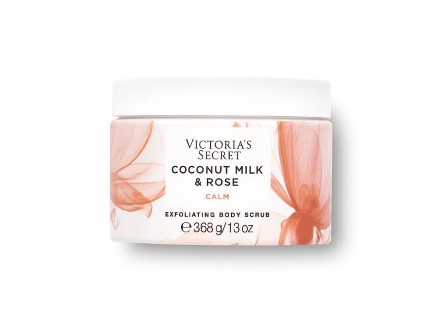 Coconut milk & rose calm exfoliating body scrub 368g